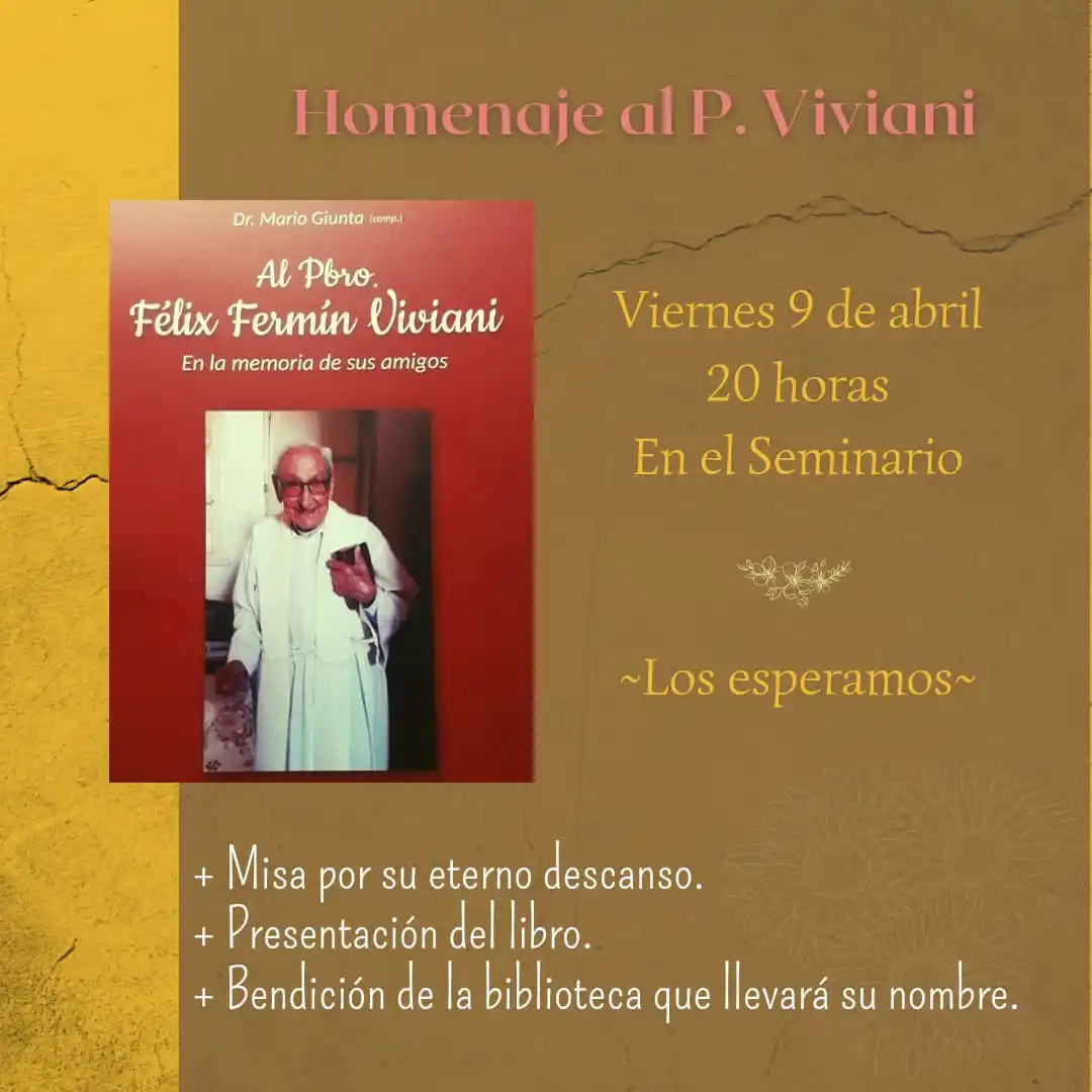 Realizarán un homenaje al Padre Félix Viviani