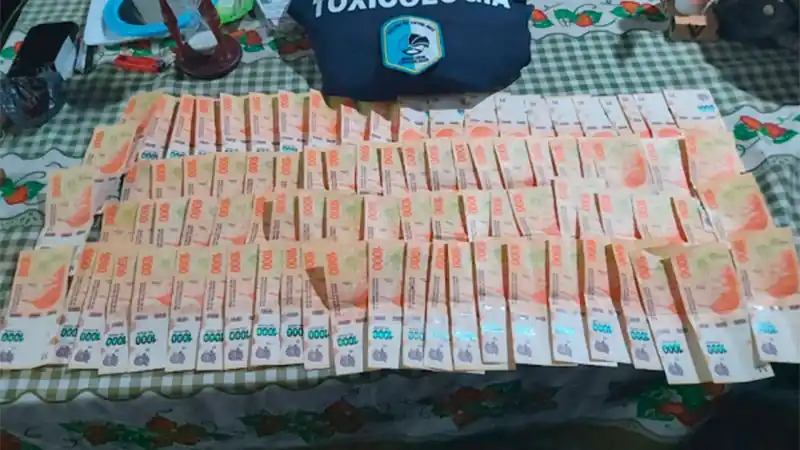 Incautaron cocaína, marihuana y dinero en distintos allanamientos