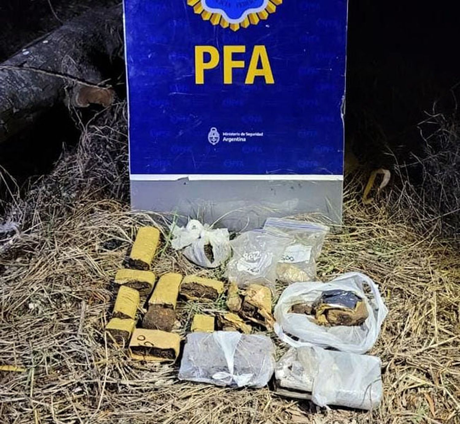Hallan droga en el Parque Lillo valuada en cerca de $ 2.000.000