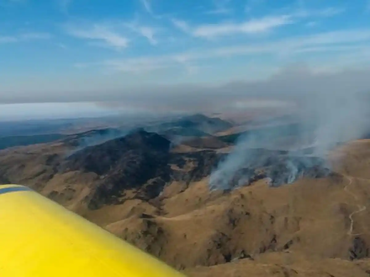 Fuego en las Sierras de Córdoba: hay alerta máxima de incendios