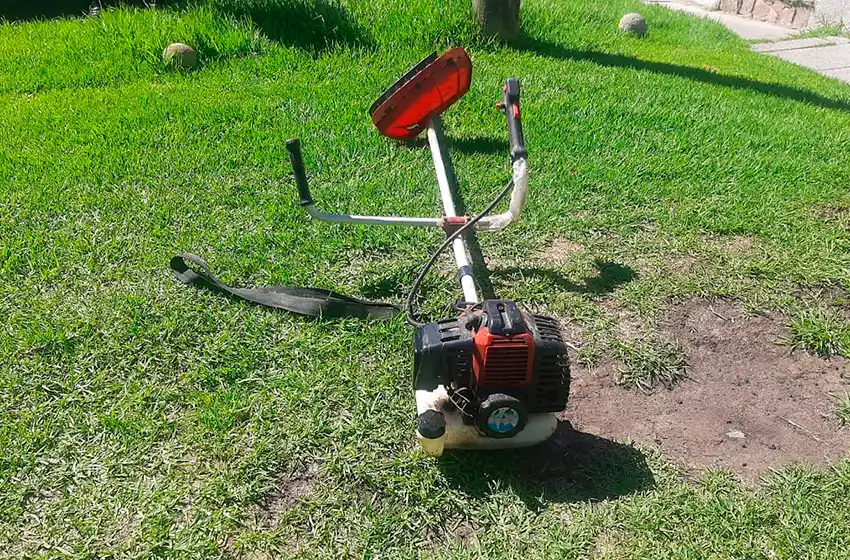 Lo atraparon tras robar una desmalezadora