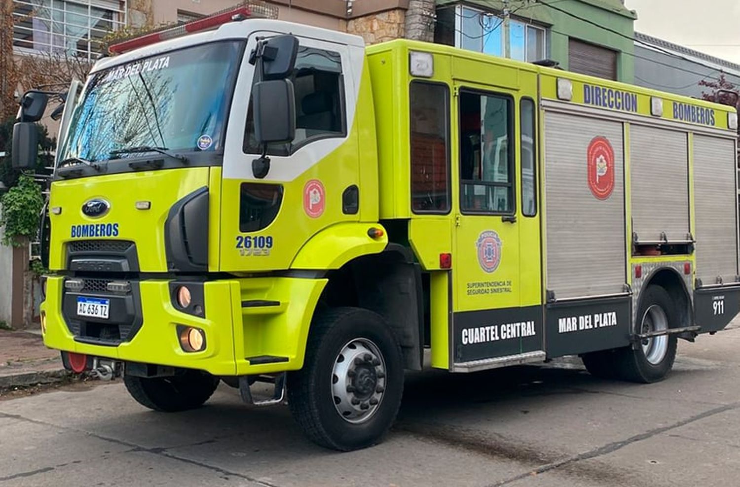 Se incendió el entretecho de una vivienda del barrio Plaza Mitre