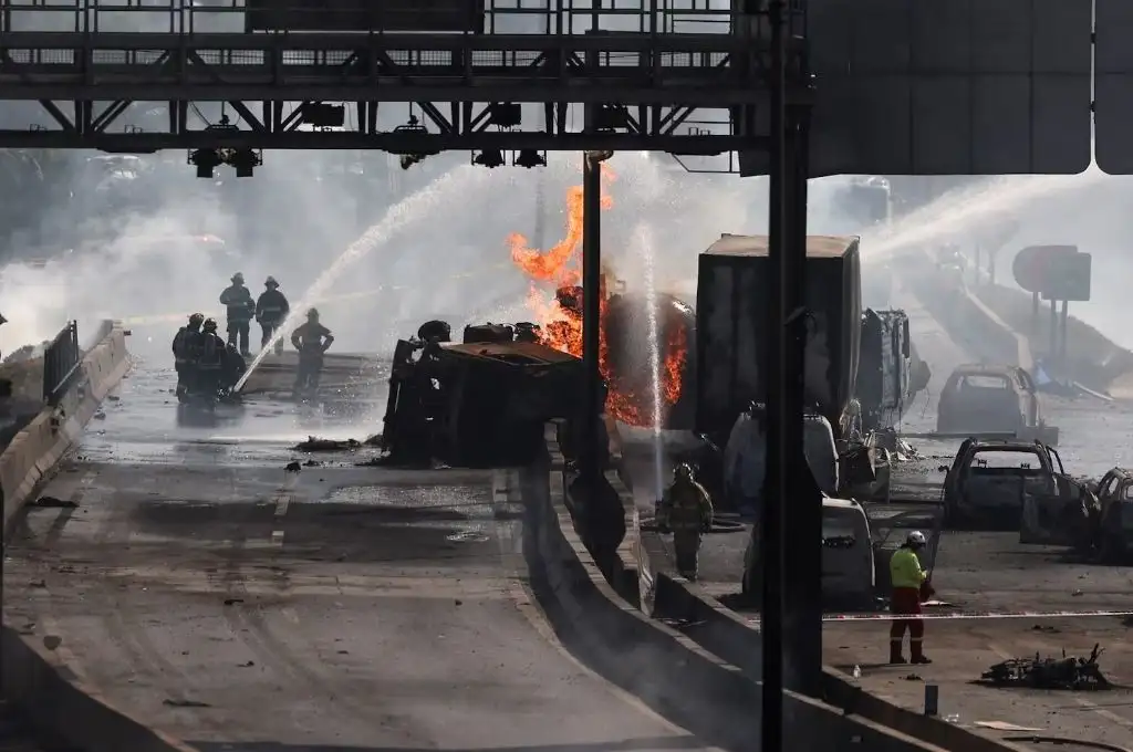 Impactante explosión