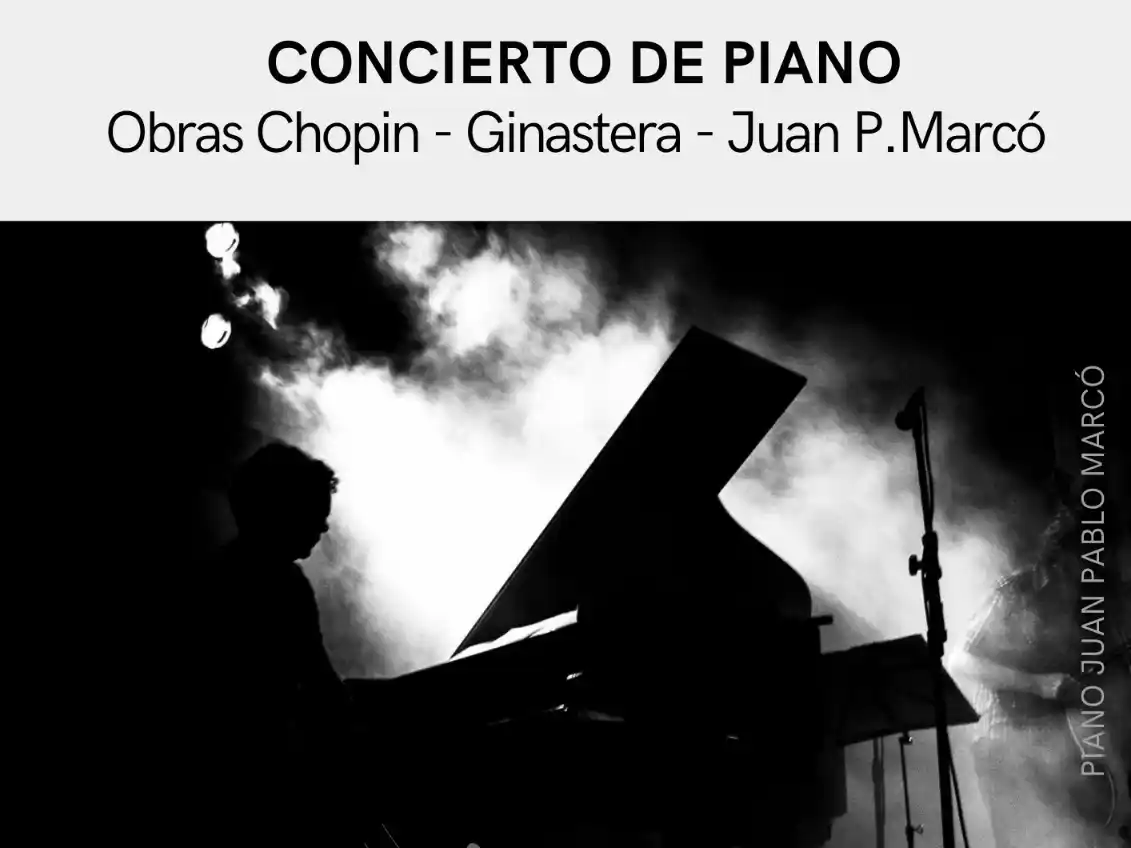 Juan Pablo Marcó brindará un concierto de piano en Gualeguay