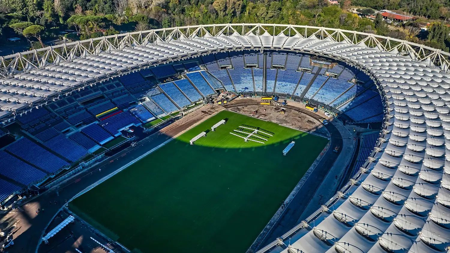 El Estadio Olímpico de Roma .