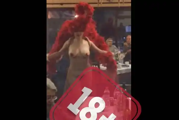 Viedeo: la Navidad para jubilados terminó con el desnudo de una vedette