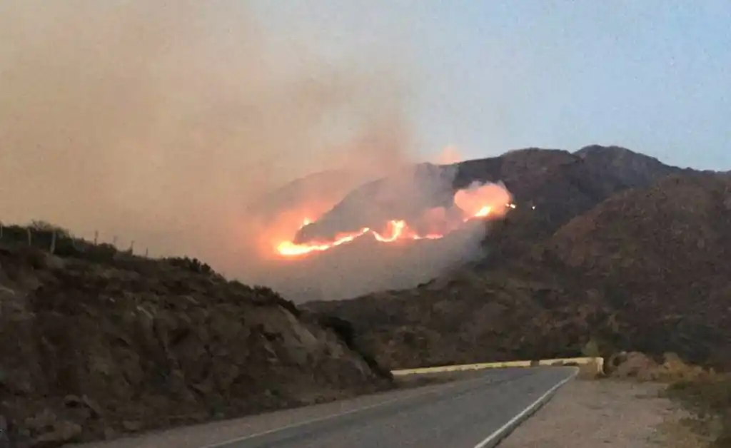 Focos de incendio en el norte de la provincia de San Luis