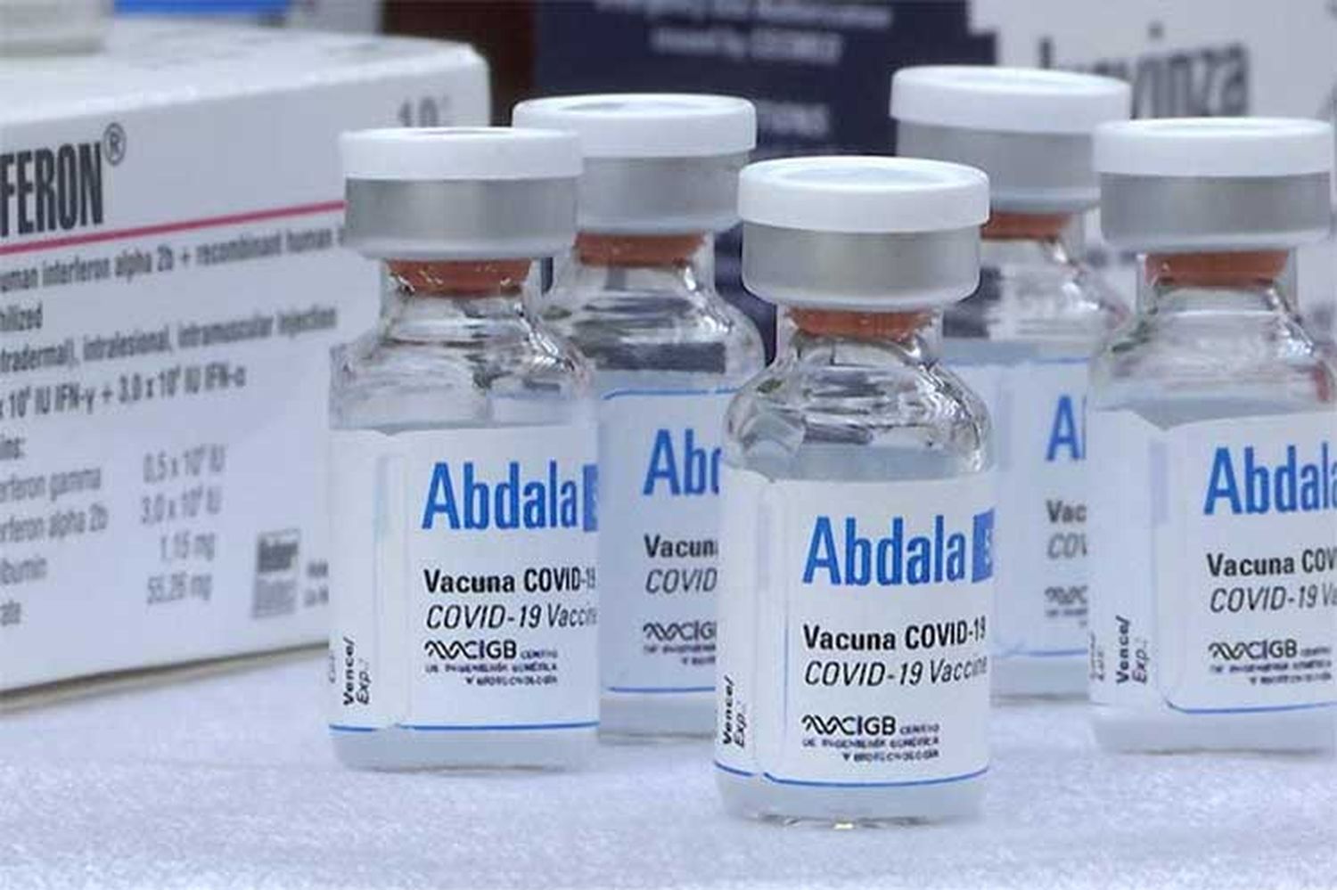 Venezuela recibe primer lote de vacunas Abdala