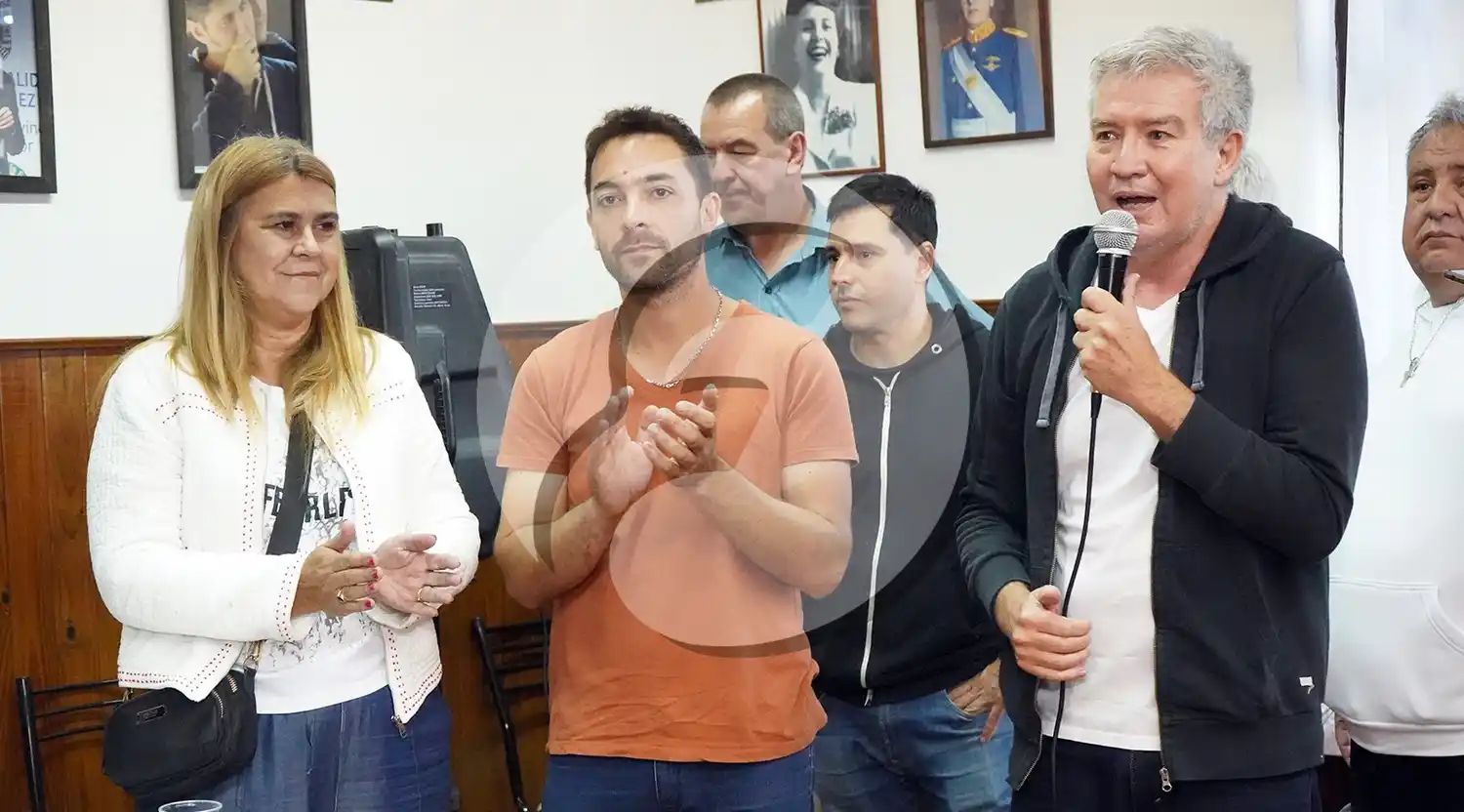 Mensaje. Dio Marcelo Rivero en la sede del partido