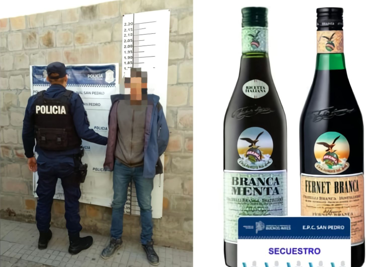 aprehendido por robar fernet