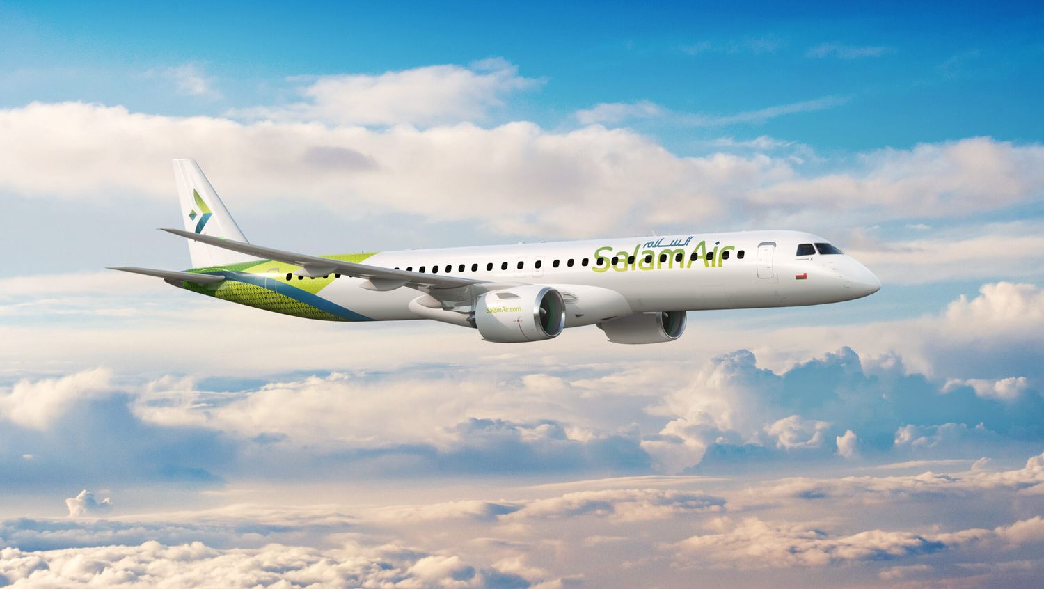 SalamAir confirmó su pedido por seis Embraer E195-E2 y opciones por otros seis más