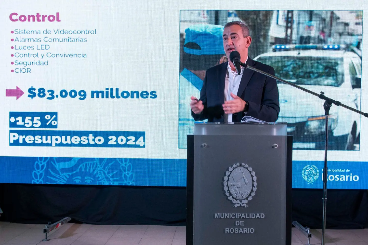 Javkin presentó el presupuesto 2025.
