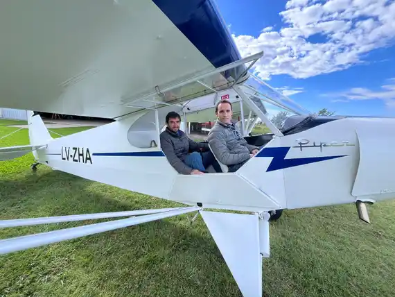 El avión escuela Piper PA 11 fue restaurado 
y ya está en Gualeguay