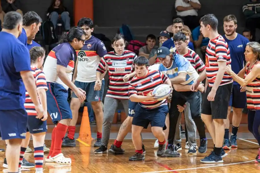 Los Pumas en CILSA realizaron una demostración de deporte adaptado