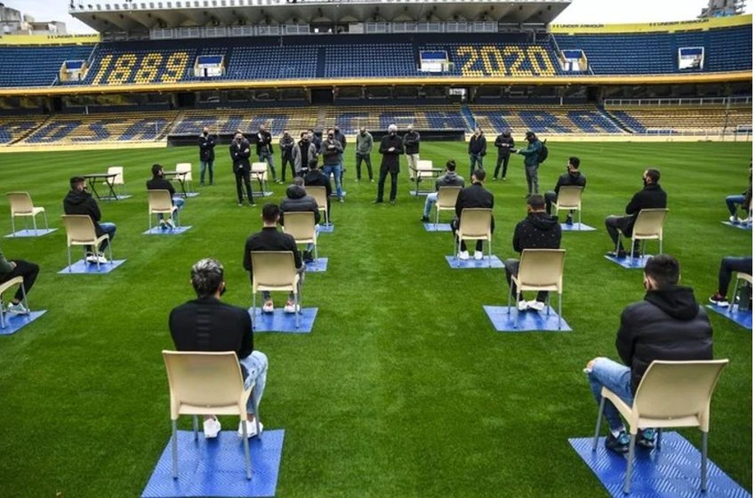 Rosario Central fue el primer plantel que logró reunirse desde el inicio de la cuarentena