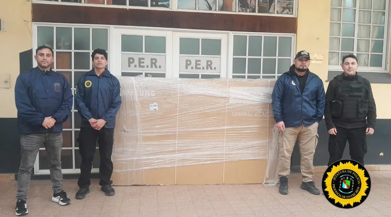 Recuperaron un televisor de alta gama valuado en 8.700 dólares tras una denuncia radicada en Mendoza