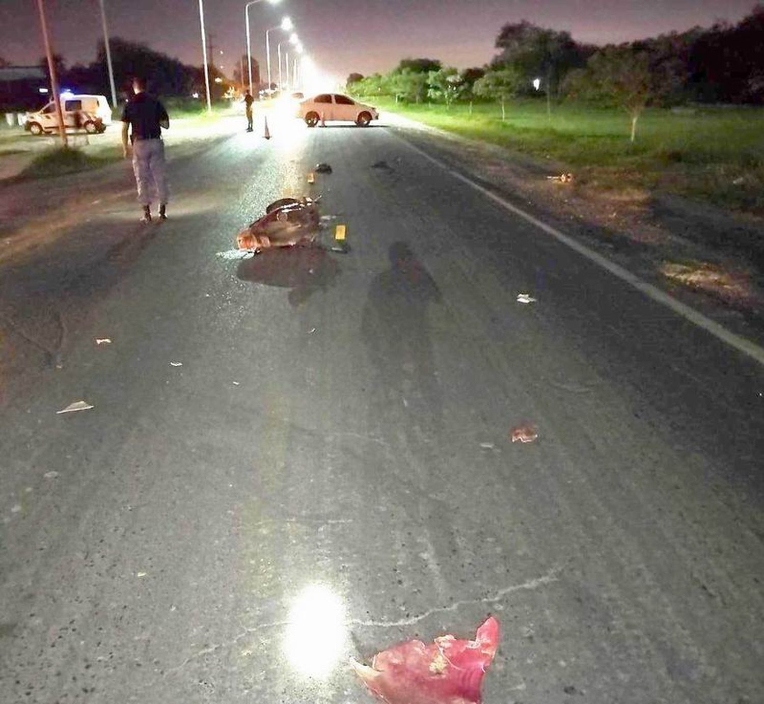 Un siniestro vial entre dos motocicletas
terminó con daños materiales