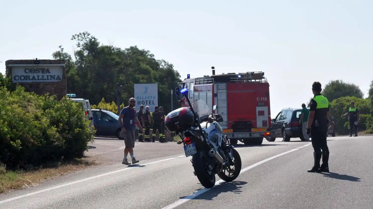Accidente de George Clooney con su motocicleta