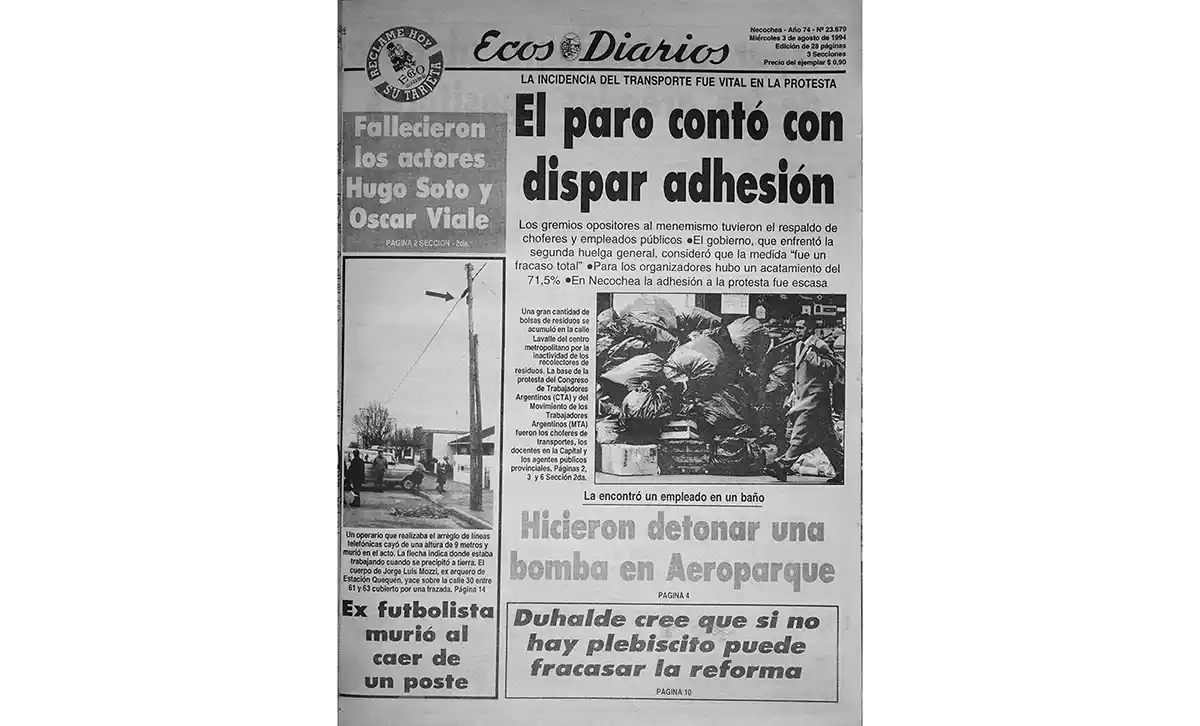 Miércoles 3 de agosto 1994