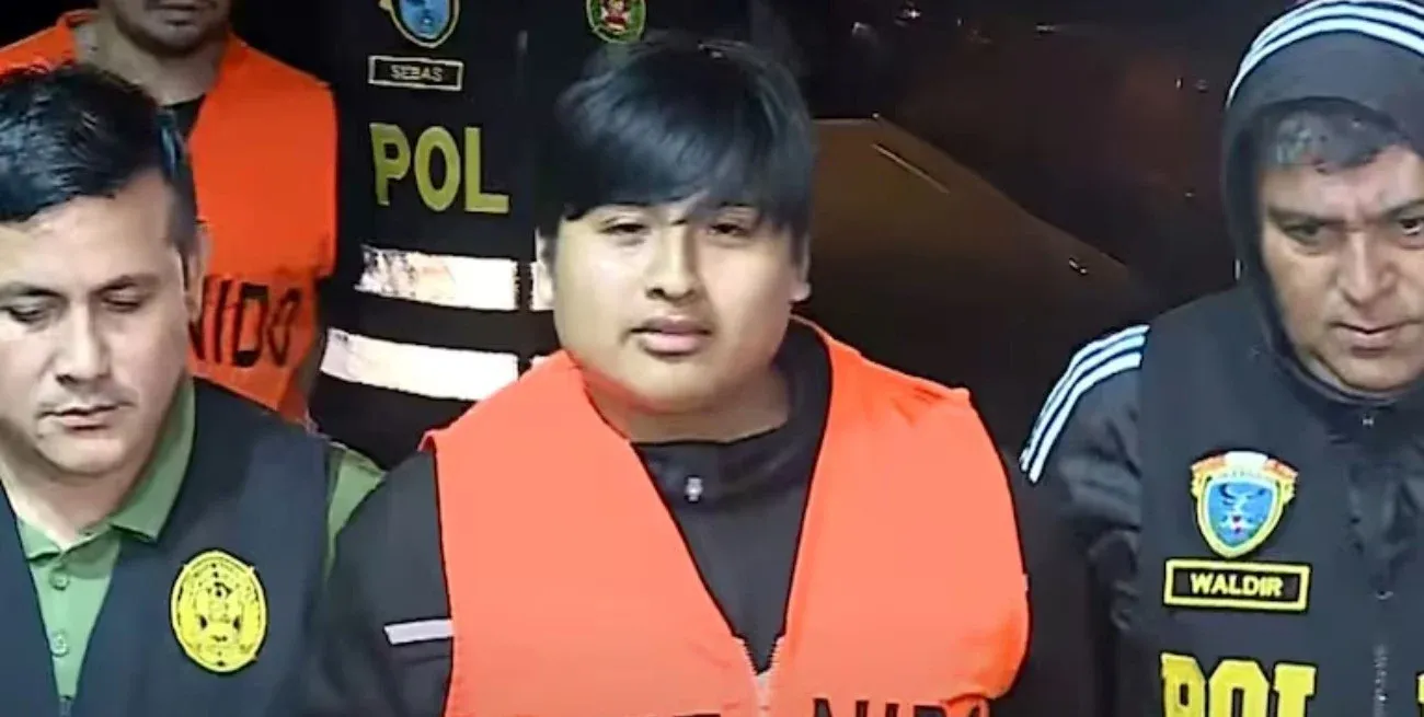 "Pequeño J" tras ser detenido.