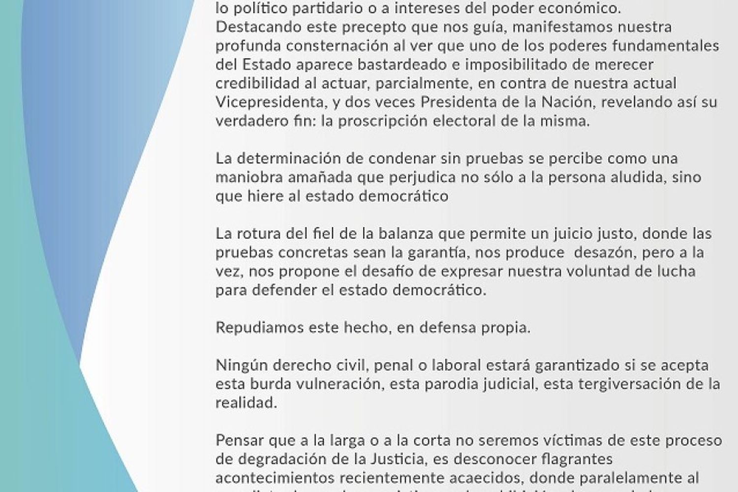 Comunicado de la Asociación Argentina de Actores