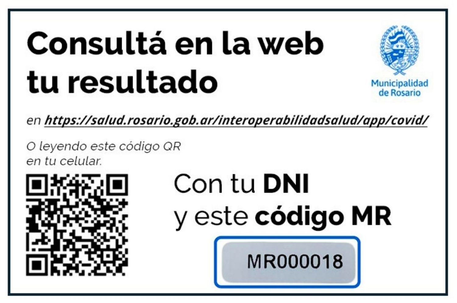 Rosario: el resultado de los hisopados se conocerá a través de la web