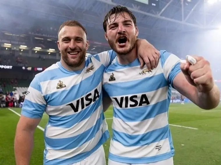 Los rafaelinos Vivas y Rubiolo serán titulares ante los Wallabies.Foto:X de Los Pumas