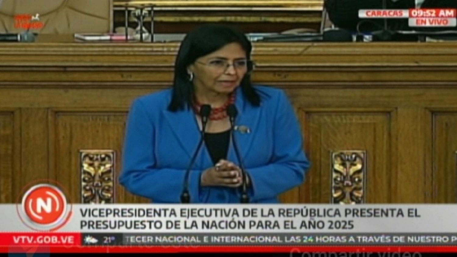 «PRESUPUESTO 2025 consolida el PODER POPULAR» y asciende a 22.661.477.939 dólares