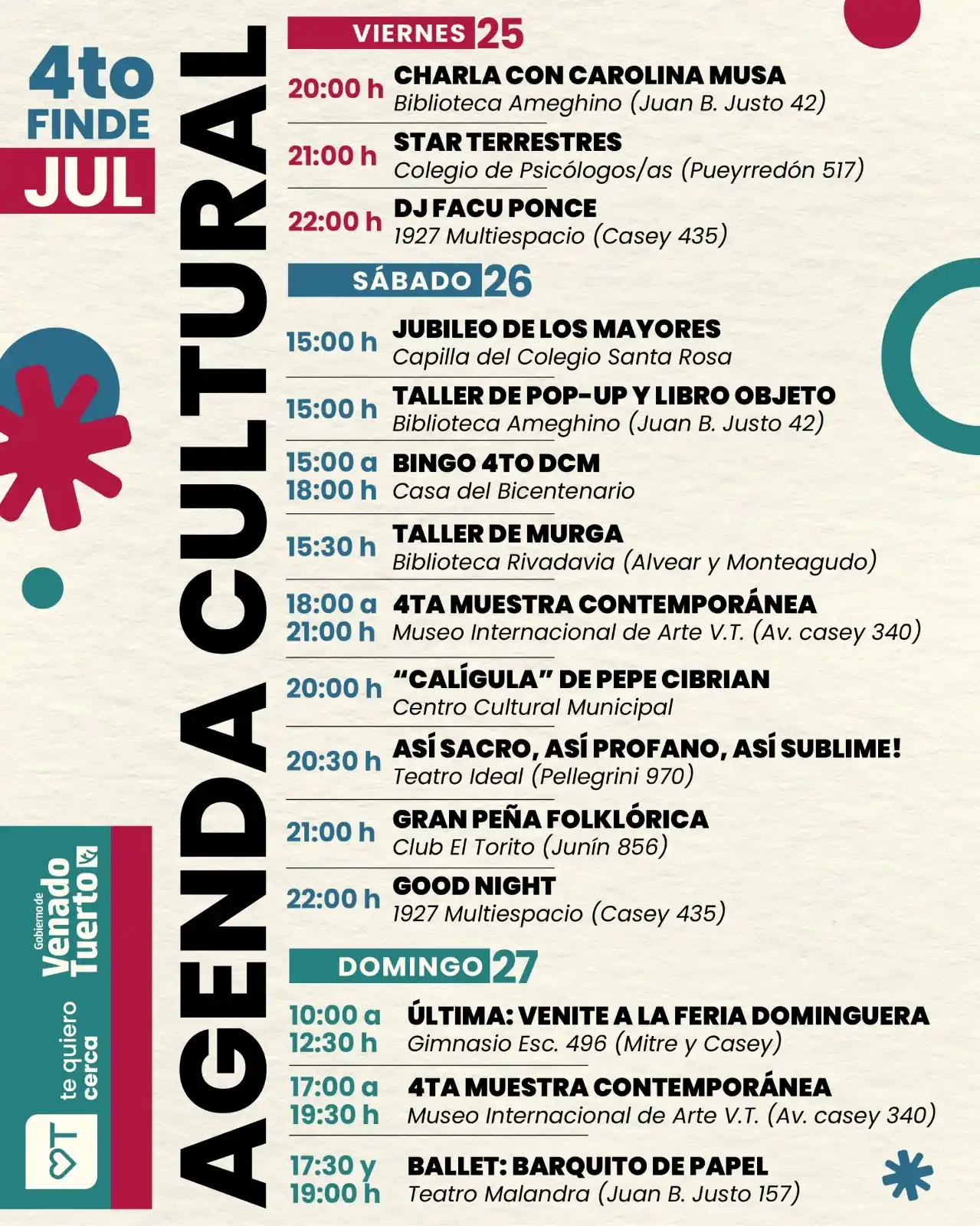 Agenda cultural