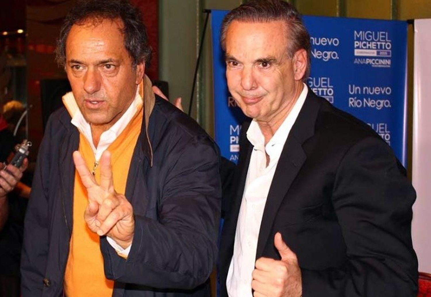 En época kirchnerista. Miguel Ángel Pichetto y Daniel Scioli