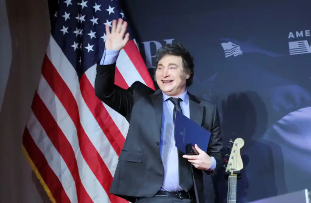 Javier Milei en Mar a Lago.