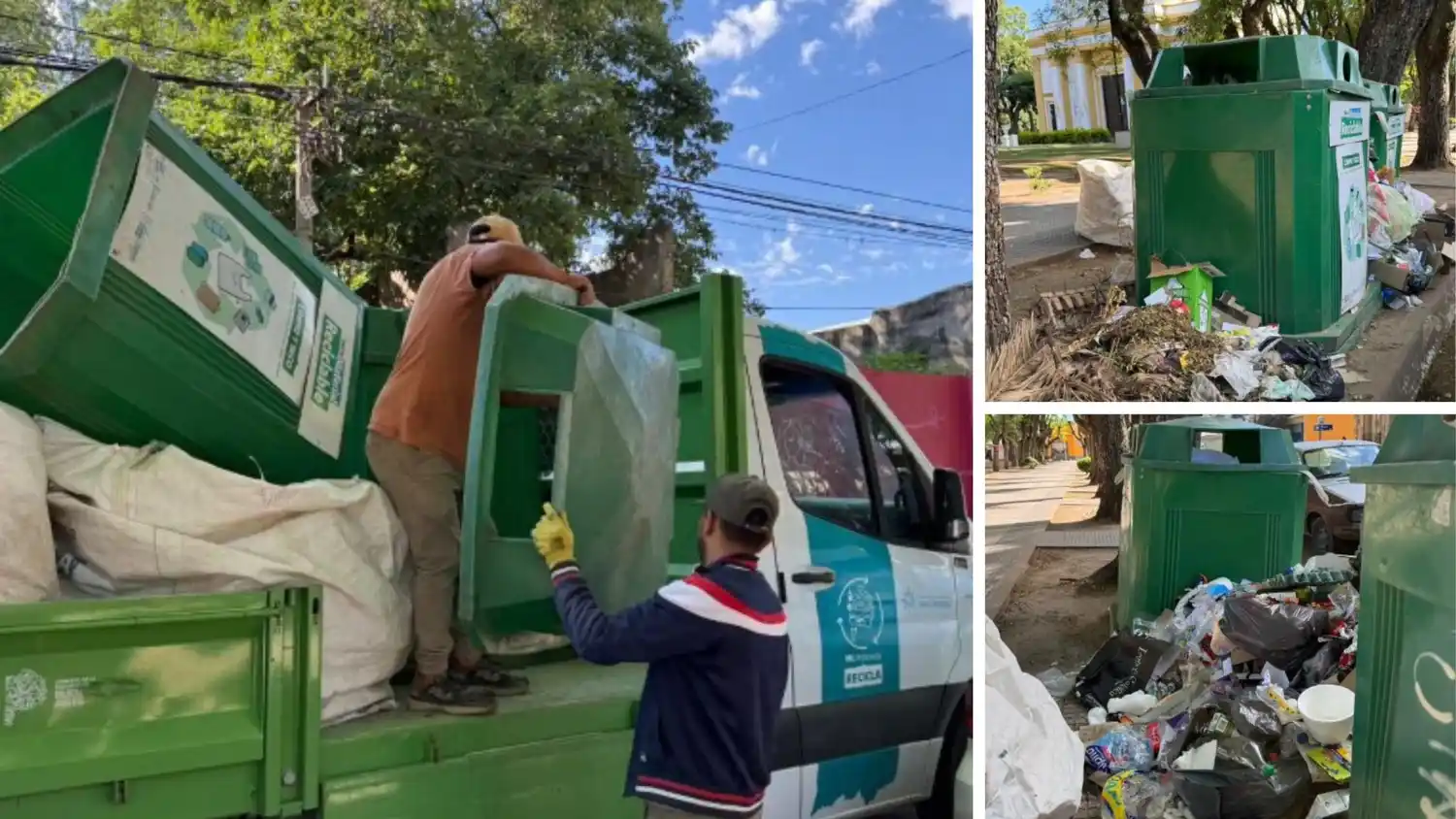 La verdadera finalidad de estos contenedores no era cumplida por algunos vecinos.
