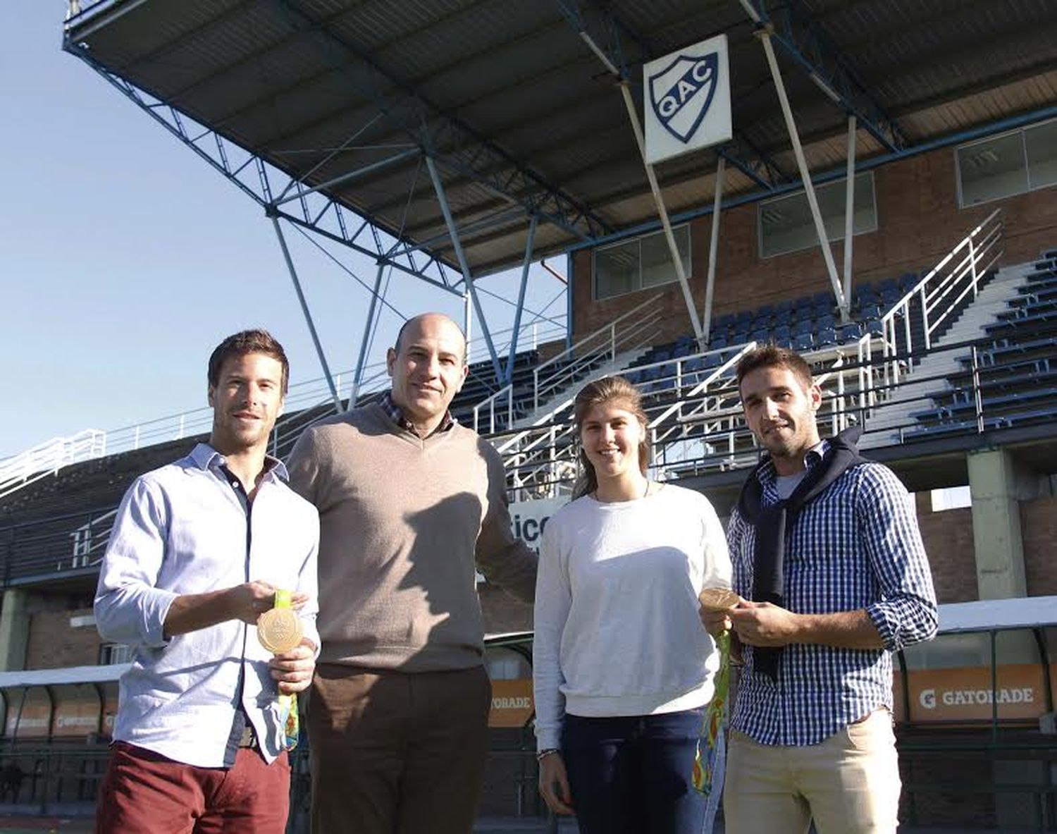 Quilmes: Martiniano Molina recibió a los deportistas olímpicos del distrito 