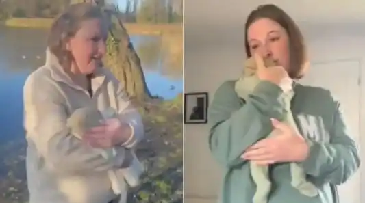 Una mamá se mostró en redes sociales cuidando a su hijo bebé que nació muerto