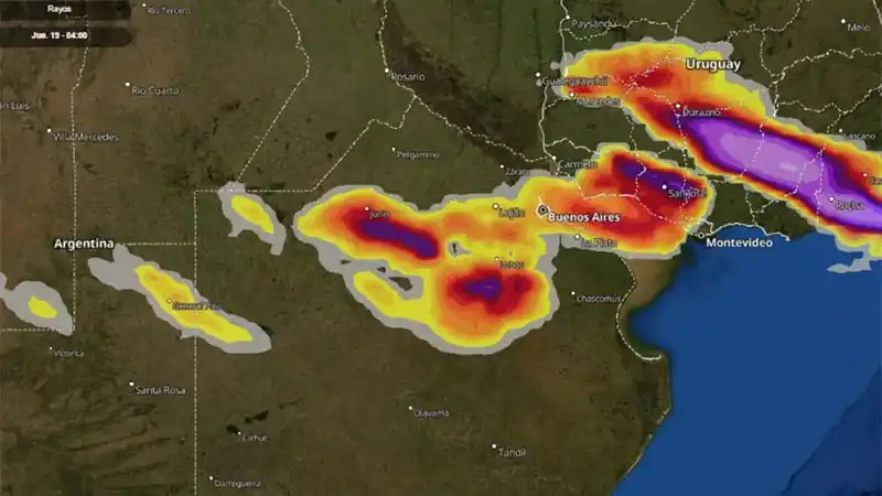 Tras el calor, se vienen las tormentas y hay alerta por vientos en Entre Ríos