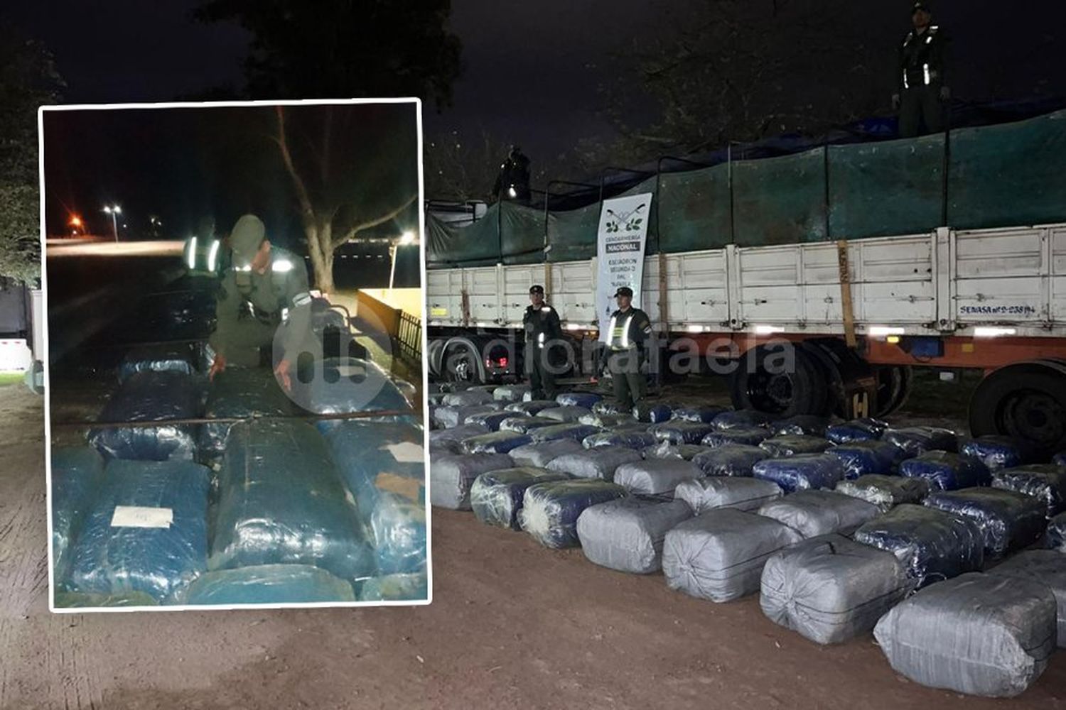 En una carga de expeller de soja, escondieron más de dos toneladas de hojas de coca