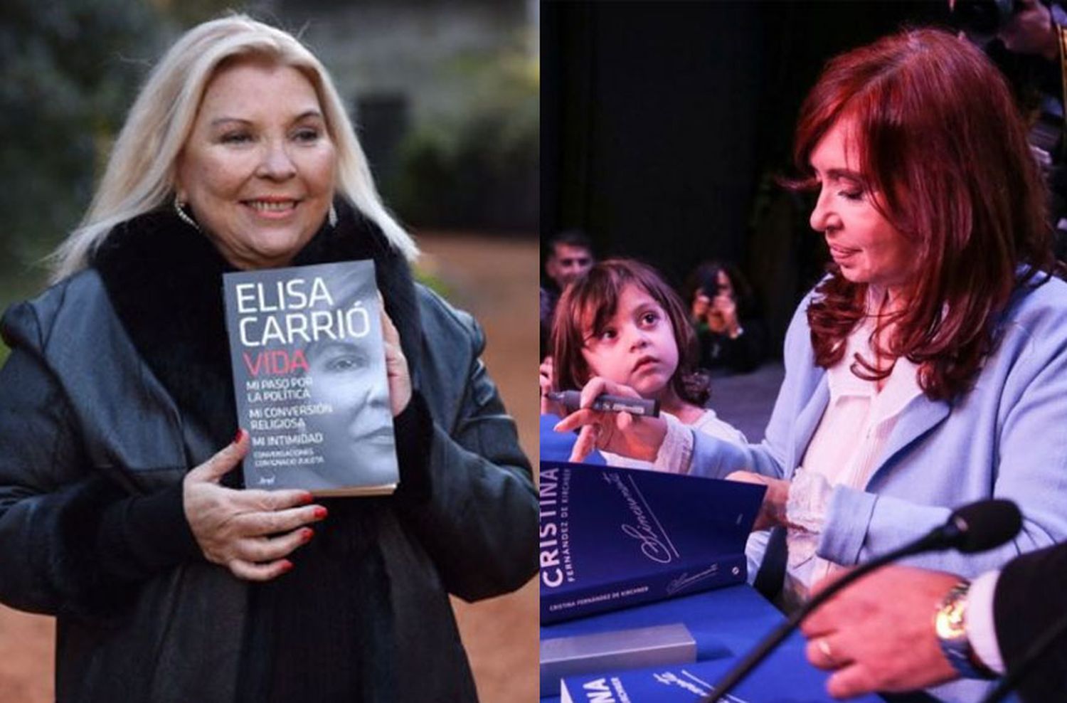 Cristina y Carrió presentarán sus libros en Mar del Plata este viernes