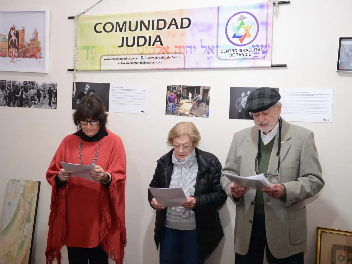 "Lo importante es no perder, no olvidarse lo que pasó", expresó Luis Ganz, presidente del Centro Israelita de Tandil.