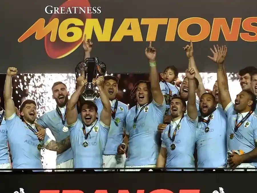 Francia se quedó con el título del Seis Naciones 2026. Foto:AP