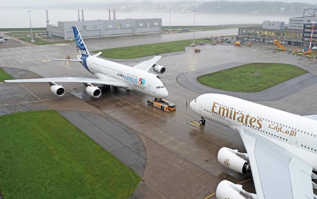 Airbus A380: first and last face to face
