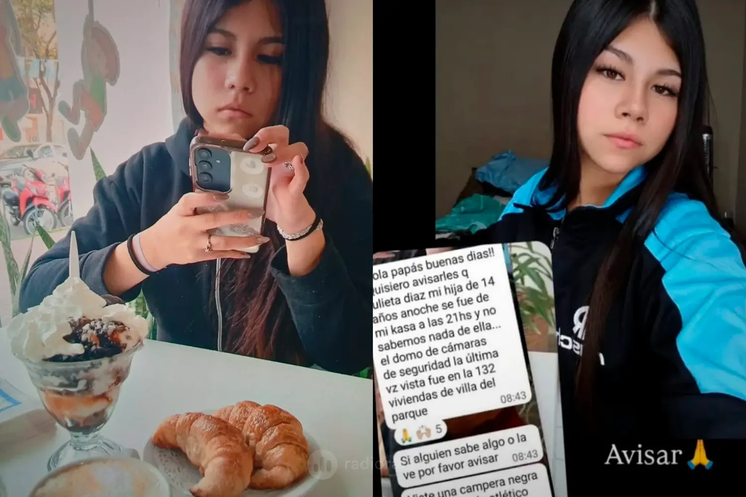 Desesperada búsqueda de una menor de edad desaparecida en Rafaela