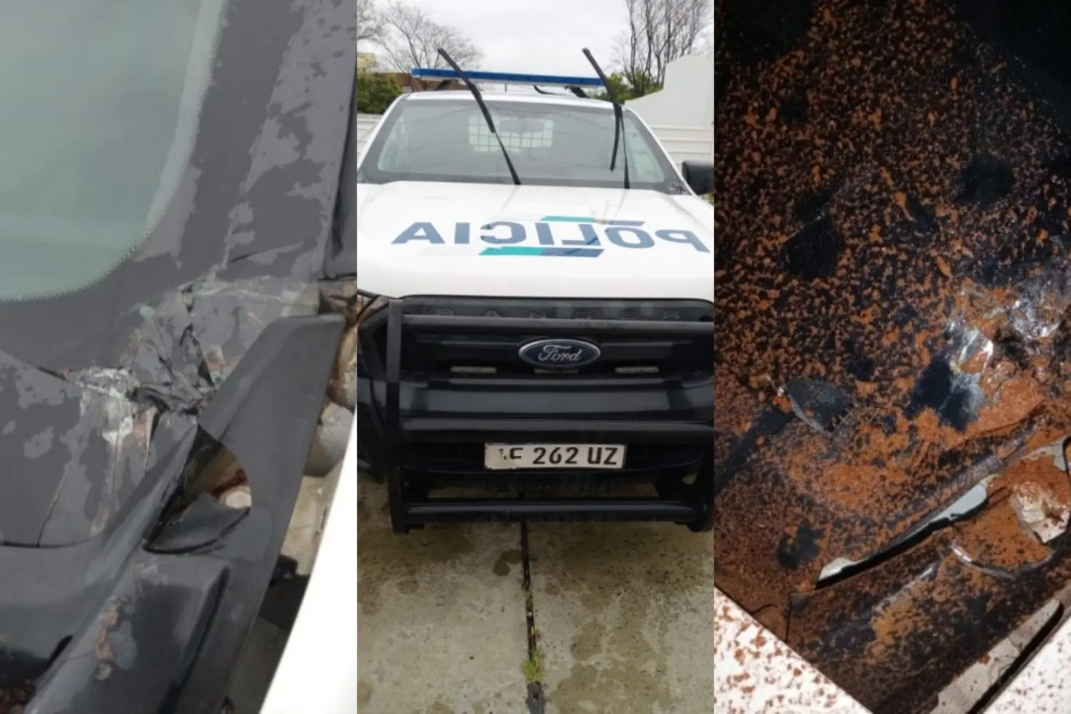 Allanamiento en el 2 de Abril: los recibieron a piedrazos y dañaron un patrullero
