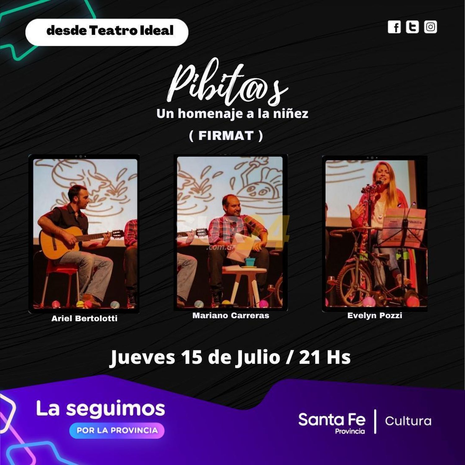 Pibit@s rinde homenaje a la niñez desde el Teatro Ideal