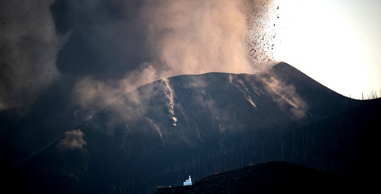 Se redujo notablemente la actividad del volcán de La Palma