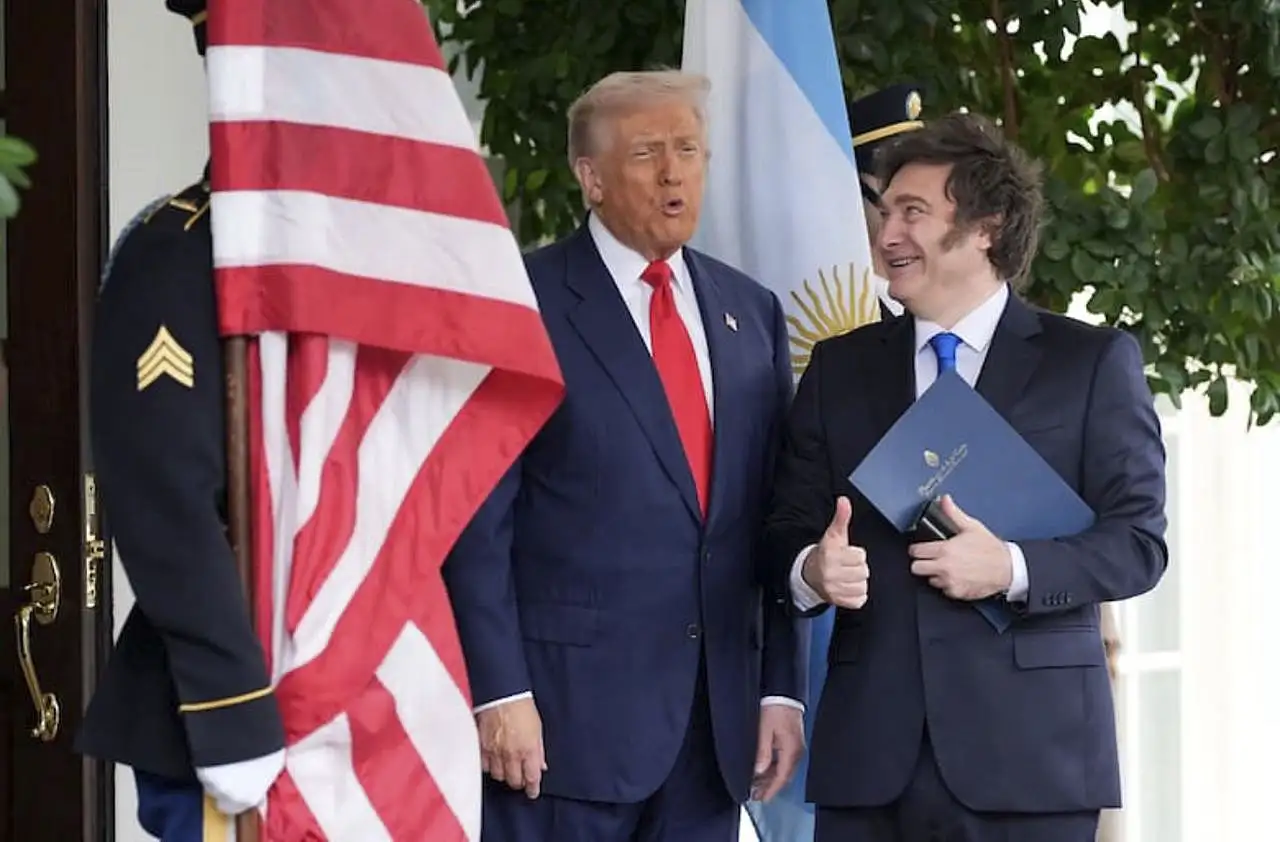 El Presidente Milei junto a su par de Estados Unidos, Donald Trump.