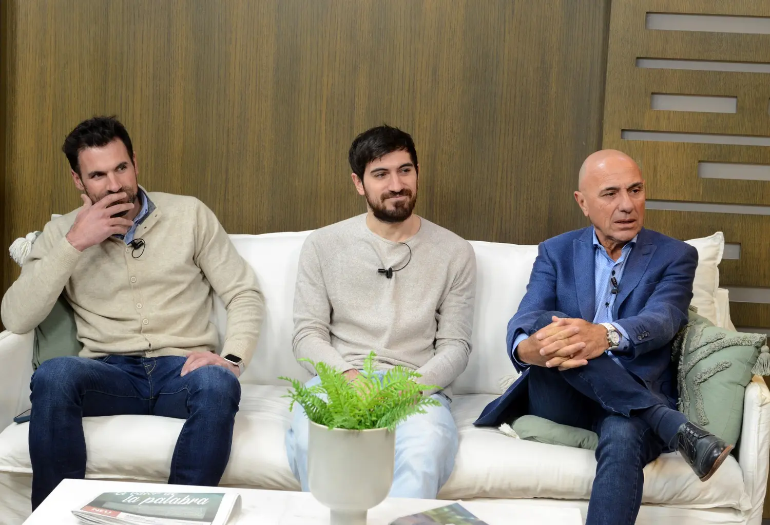Rogelio Rotonda (derecha) con sus hijos Rodrigo y Gonzalo
