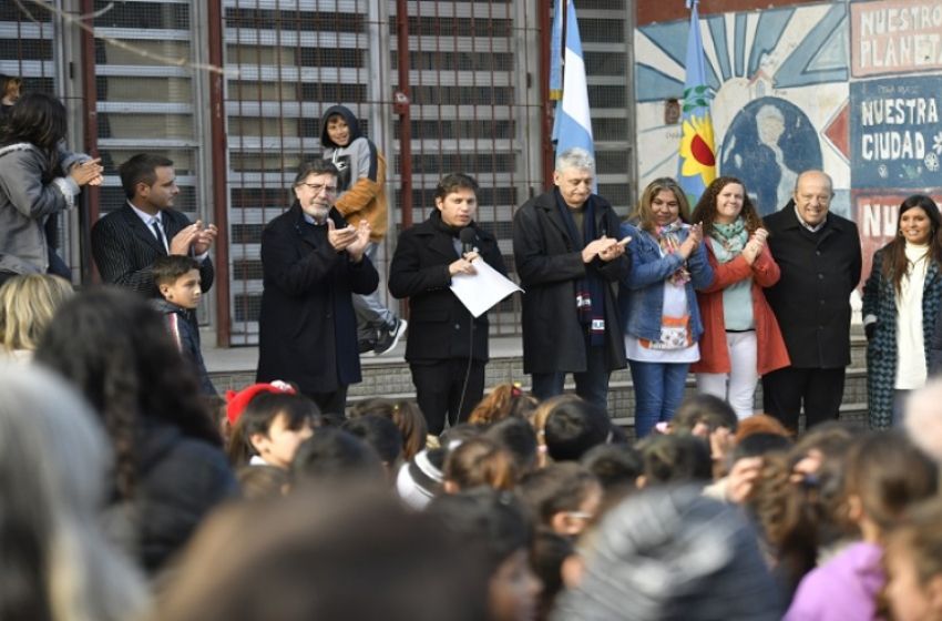 Kicillof encabezó la inauguración de infraestructura escolar en Villa Gesell