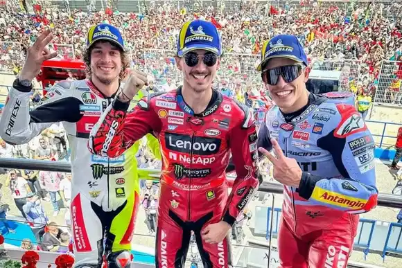 Bagnaia se quedó con el triunfo en Jerez de la Frontera