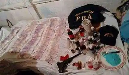 Balcarce: En operativo antidroga, incautan ketamina líquida y armas