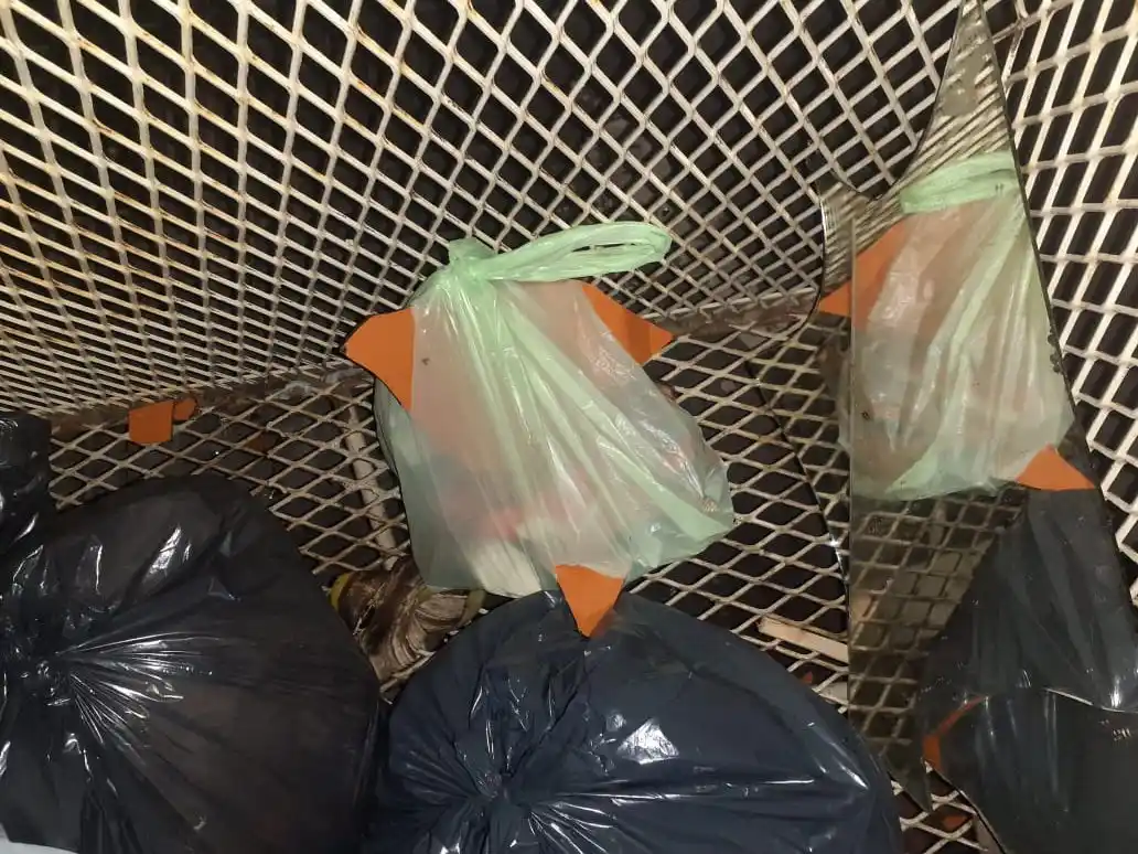 Arrojaron vidrios rotos a la basura y un recolector sufrió un corte en su pierna